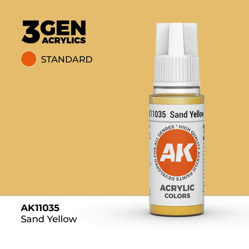 AK Interactive: 3G Acrylic Sand Yellow 17ml - AK Interactive