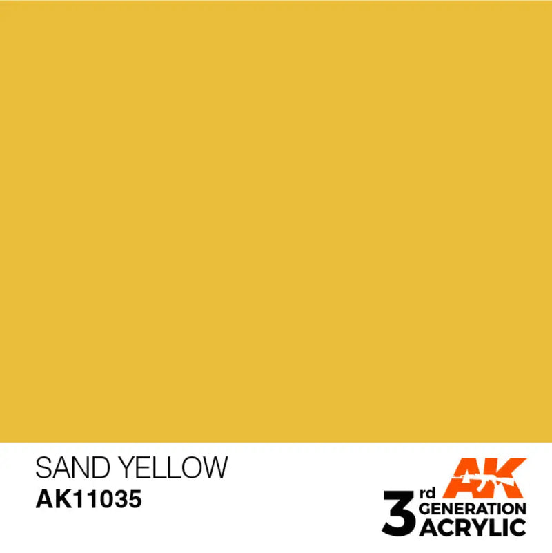AK Interactive: 3G Acrylic Sand Yellow 17ml - AK Interactive