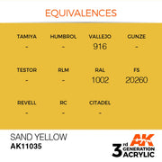 AK Interactive: 3G Acrylic Sand Yellow 17ml - AK Interactive