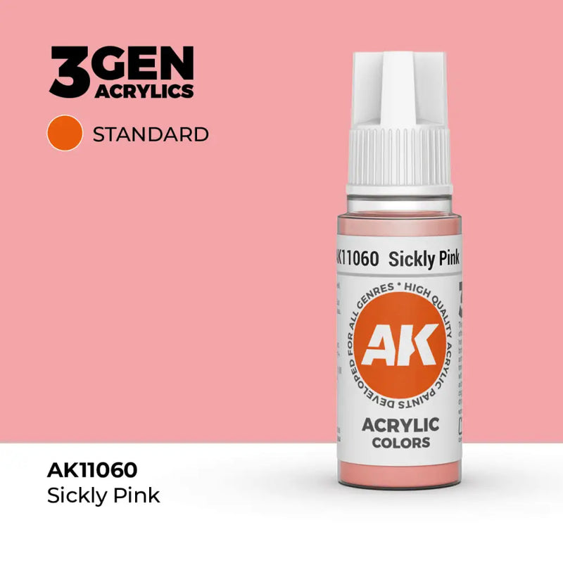 AK Interactive: 3G Acrylic Sickly Pink 17ml - AK Interactive