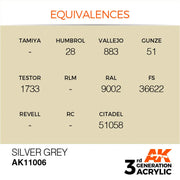 AK Interactive: 3G Acrylic Silver Grey 17ml - AK Interactive