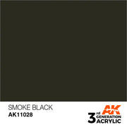 AK Interactive: 3G Acrylic Smoke Black 17ml - AK Interactive