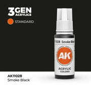 AK Interactive: 3G Acrylic Smoke Black 17ml - AK Interactive