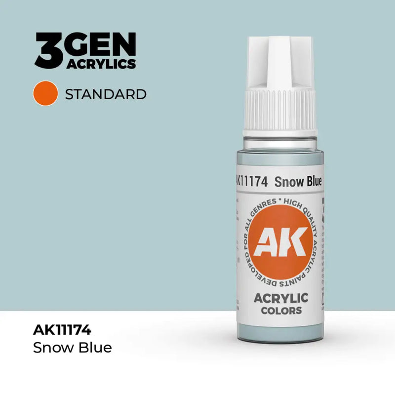 AK Interactive: 3G Acrylic Snow Blue 17ml - AK Interactive