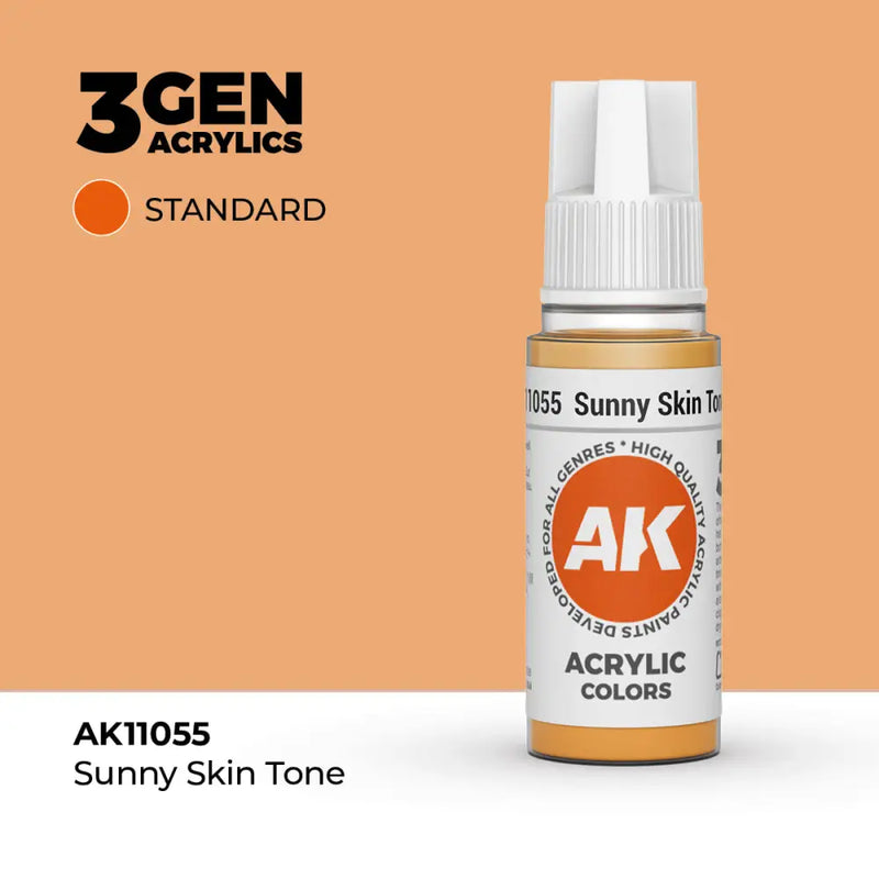 AK Interactive: 3G Acrylic Sunny Skin Tone 17ml - AK Interactive