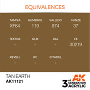 AK Interactive: 3G Acrylic Tan Earth 17ml - AK Interactive