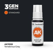 AK Interactive: 3G Acrylic Tenebrous Grey 17ml - AK Interactive