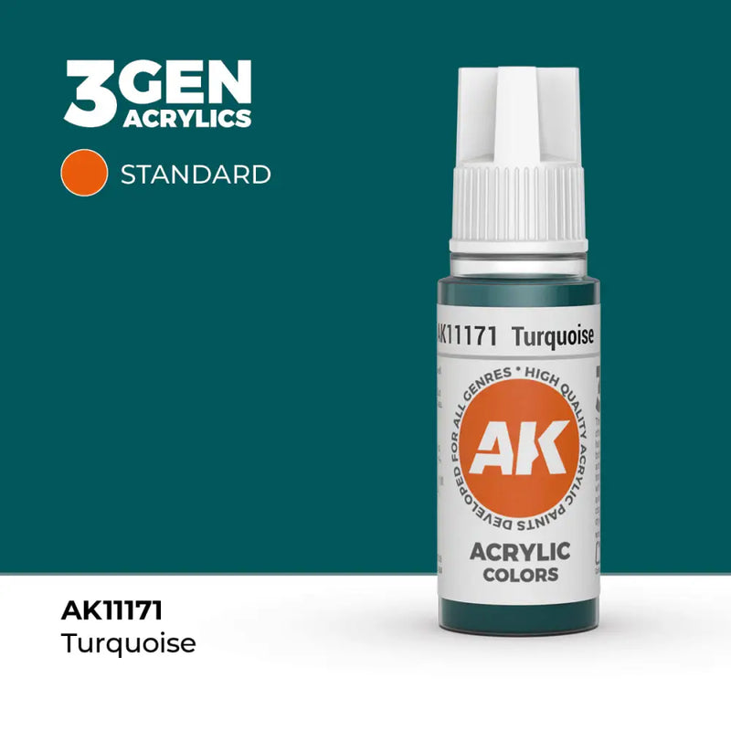 AK Interactive: 3G Acrylic Turquoise 17ml - AK Interactive