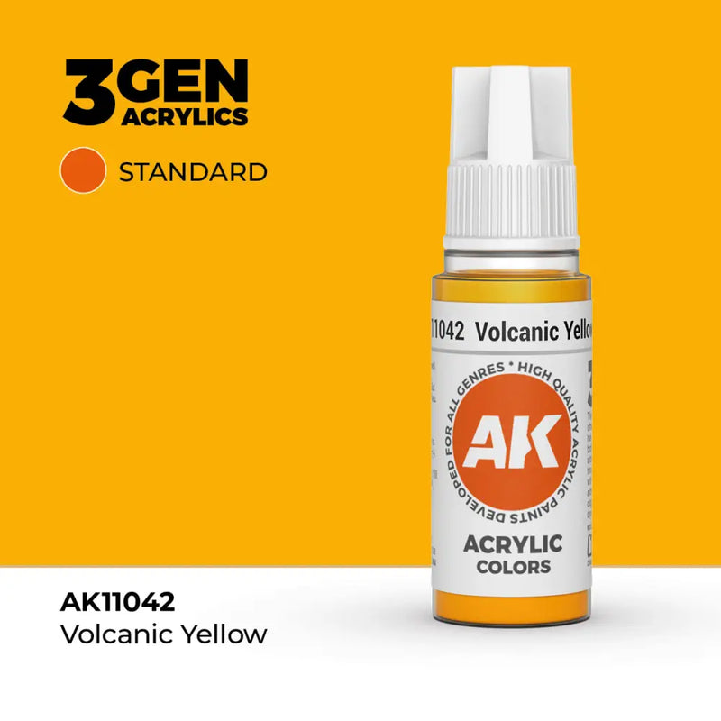 AK Interactive: 3G Acrylic Volcanic Yellow 17ml - AK Interactive