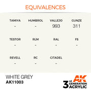 AK Interactive: 3G Acrylic White Grey 17ml - AK Interactive