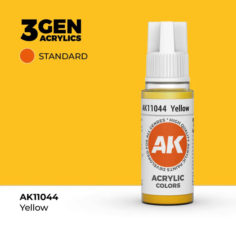 AK Interactive: 3G Acrylic Yellow 17ml - AK Interactive