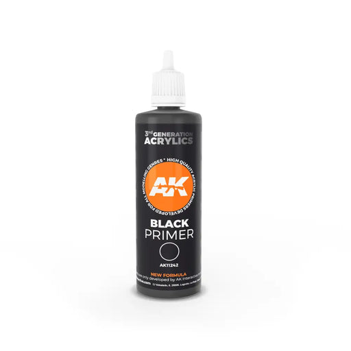 AK Interactive: 3G Black Primer 100ml (Preorder) - Vallejo