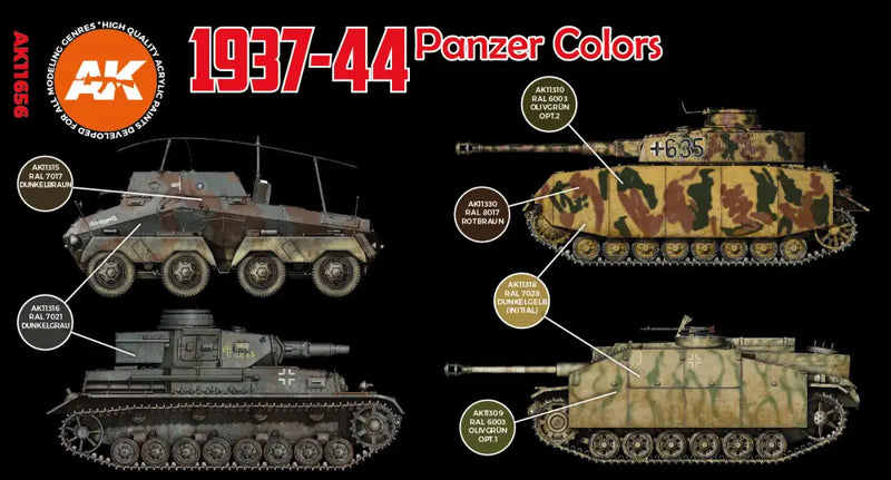 AK Interactive: 3G German War Colors 37-44 - AK Interactive