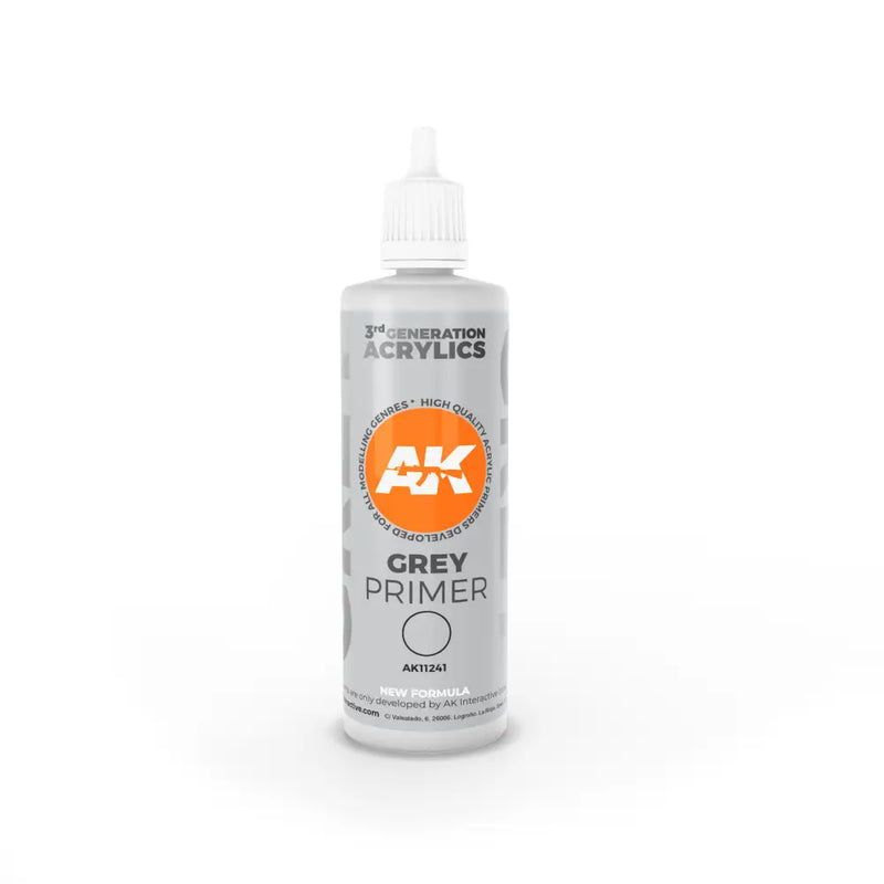 AK Interactive: 3G Grey Primer 100ml (Preorder) - Vallejo