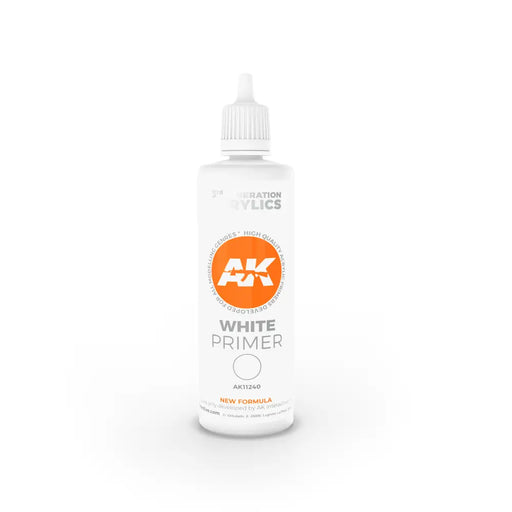 AK Interactive: 3G White Primer 100ml (Preorder) - Vallejo