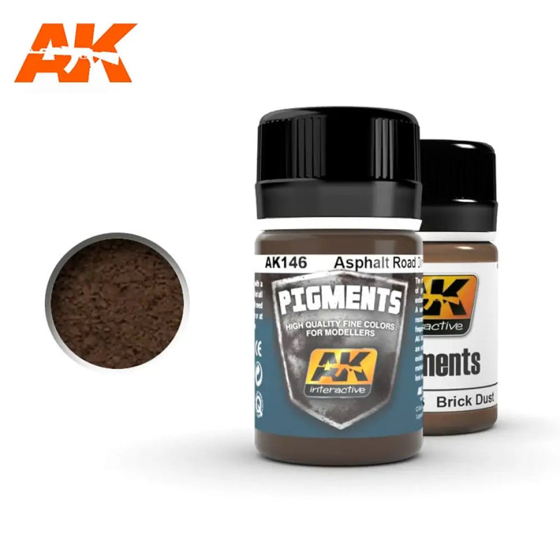 AK Interactive: Asphalt Road Dirt Pigment 35ml - AK Interactive