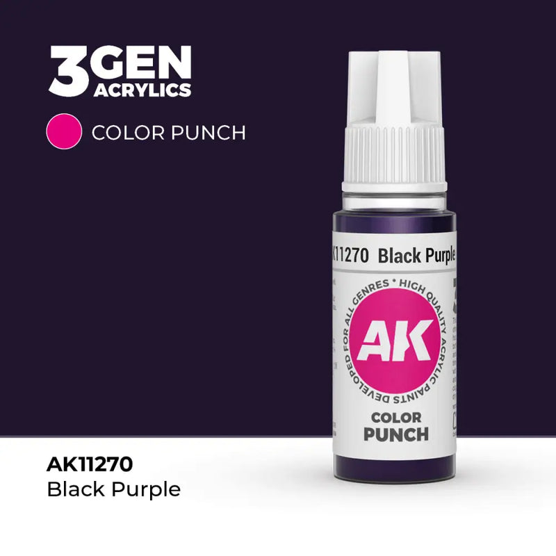 AK Interactive: Black Purple Color Punch 17ml - AK Interactive