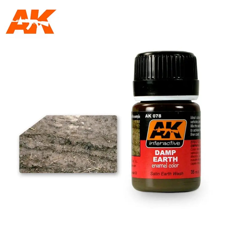 AK Interactive: Damp Earth Effects 35ml - AK Interactive
