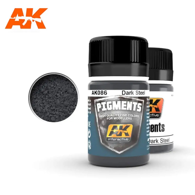 AK Interactive: Dark Steel Pigment 35ml - AK Interactive