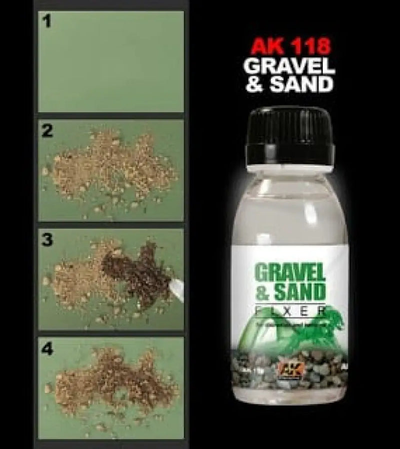 AK Interactive: Gravel & Sand Fixer - AK Interactive