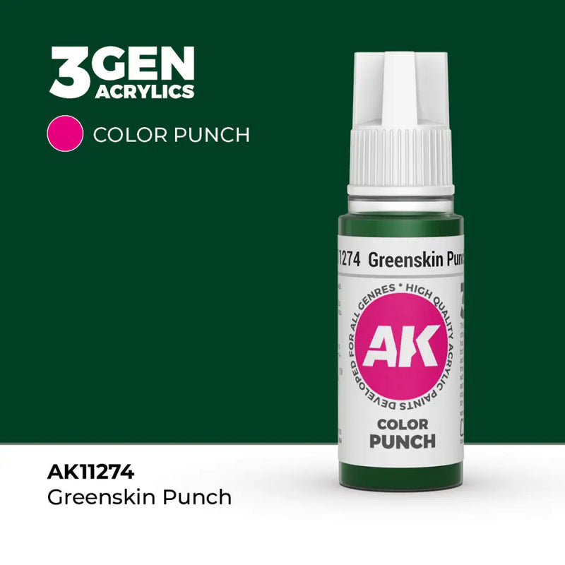 AK Interactive: Greenskin Color Punch 17ml - AK Interactive