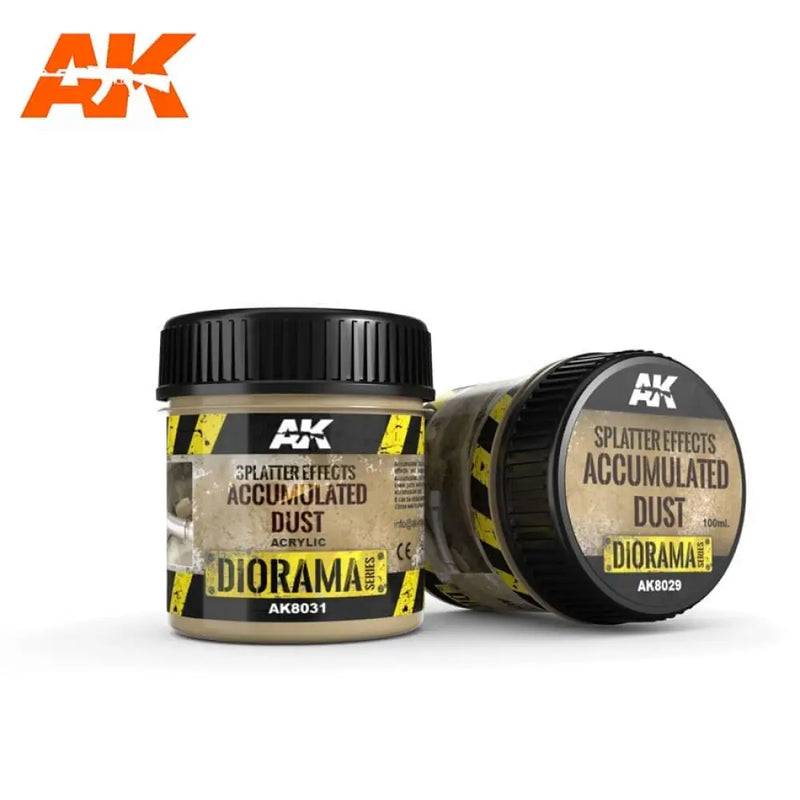 AK Interactive: Splatter Effects Accumulated Dust 100ml - AK Interactive