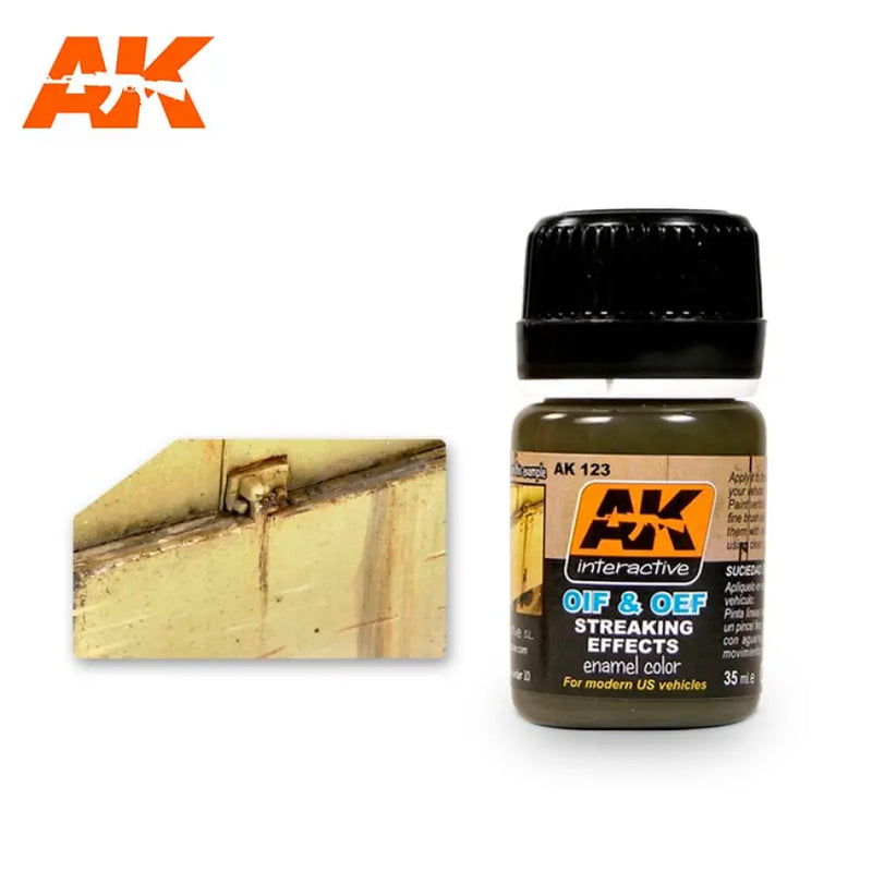 AK Interactive: Streaking Effects For Oif & Oef - U.S. Vehicles 35ml - AK Interactive