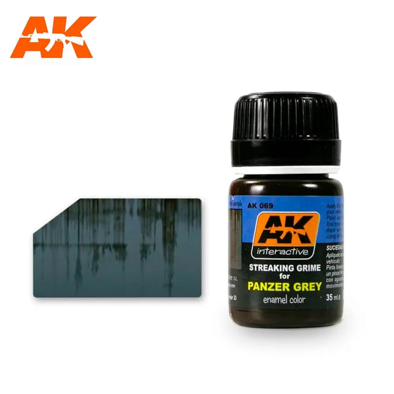 AK Interactive: Streaking Grime For Panzer Grey Vehicles 35ml - AK Interactive