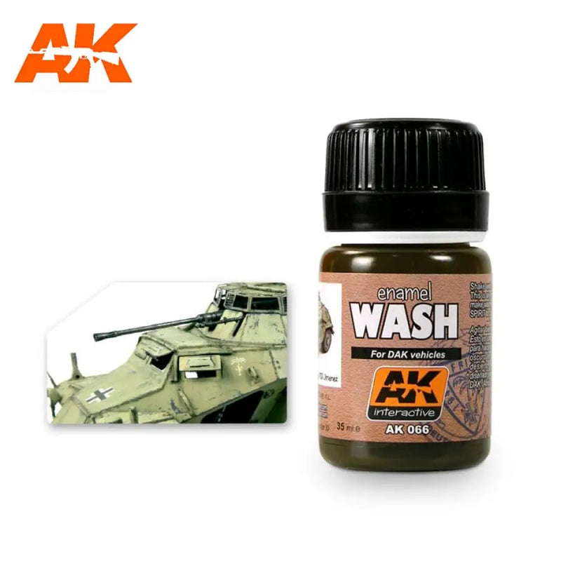 AK Interactive: Wash For Afrika Korps Vehicles 35ml - AK Interactive