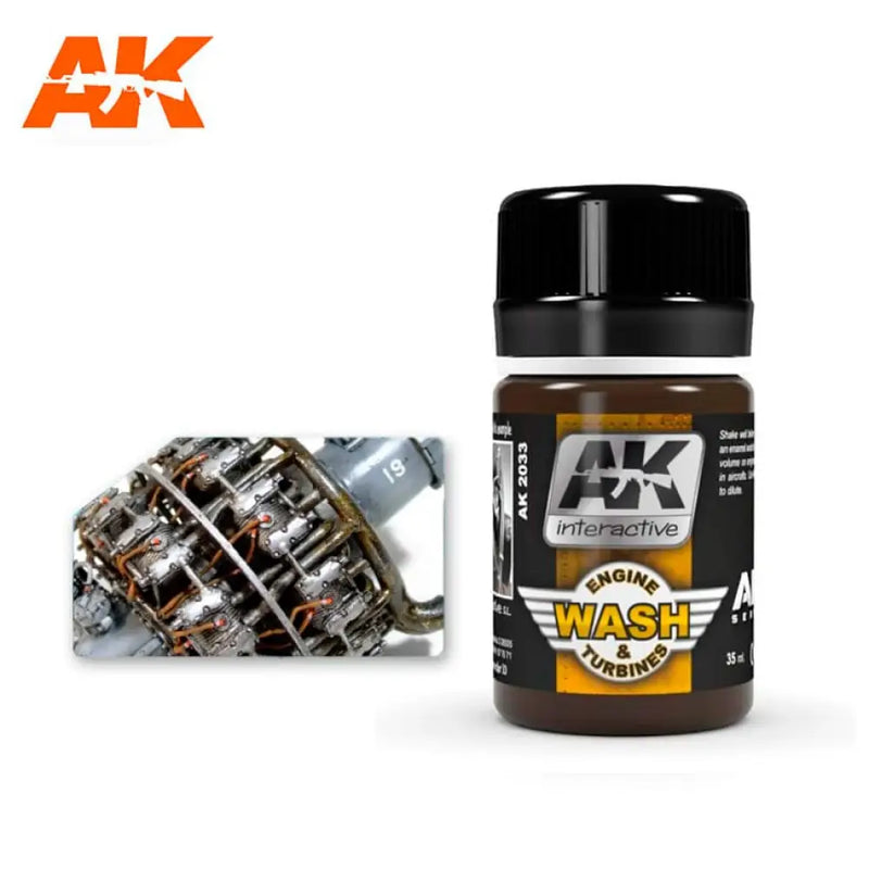 AK Interactive: Wash For Aircraft Engine 35ml - AK Interactive