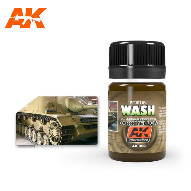 AK Interactive: Wash For Dark Yellow Vehicles 35ml - AK Interactive