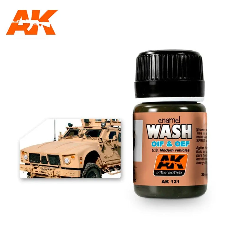 AK Interactive: Wash For Oif & Oef - U.S. Vehicles 35ml - AK Interactive