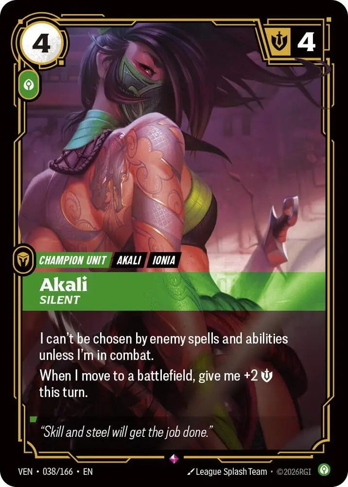 Akali, Silent (038/166) [Vendetta]