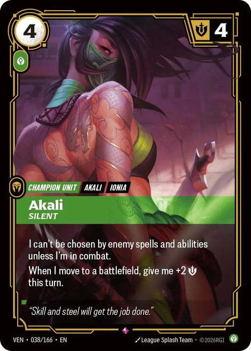 Akali, Silent (038/166) [Vendetta]