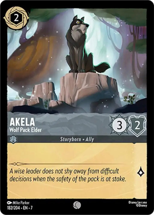 Akela - Wolf Pack Elder (182/204) [Archazia’s Island] - Lorcana Single