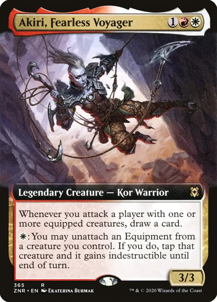 Akiri Fearless Voyager (Extended Art) [Zendikar Rising] - MTG Single