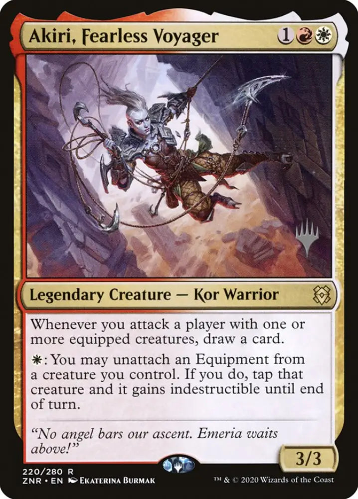 Akiri Fearless Voyager (Promo Pack) [Zendikar Rising Promos] - MTG Single