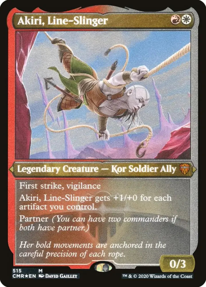 Akiri Line-Slinger (Etched) [Commander Legends] - MTG Single