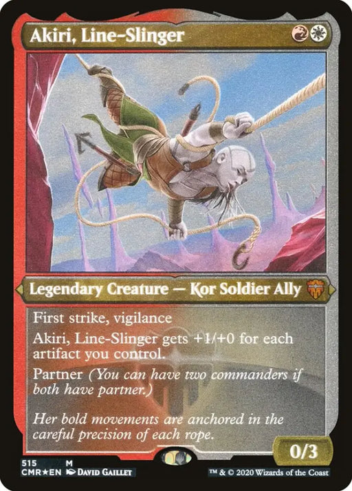 Akiri Line-Slinger (Etched) [Commander Legends] - MTG Single
