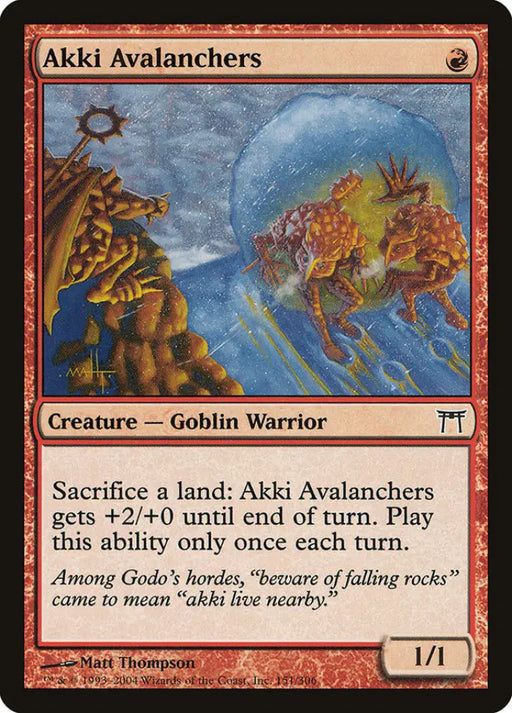 Akki Avalanchers [Champions of Kamigawa] - MTG Single