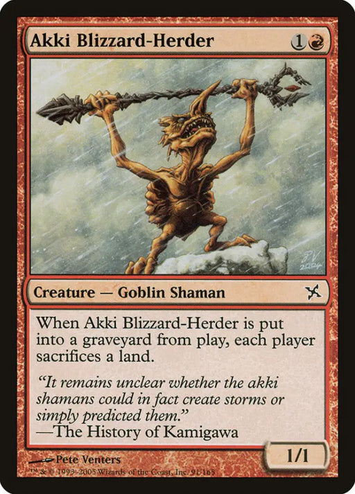 Akki Blizzard-Herder [Betrayers of Kamigawa] - MTG Single