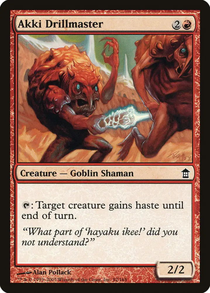 Akki Drillmaster [Saviors of Kamigawa] - MTG Single