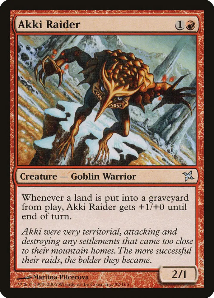 Akki Raider [Betrayers of Kamigawa] - MTG Single
