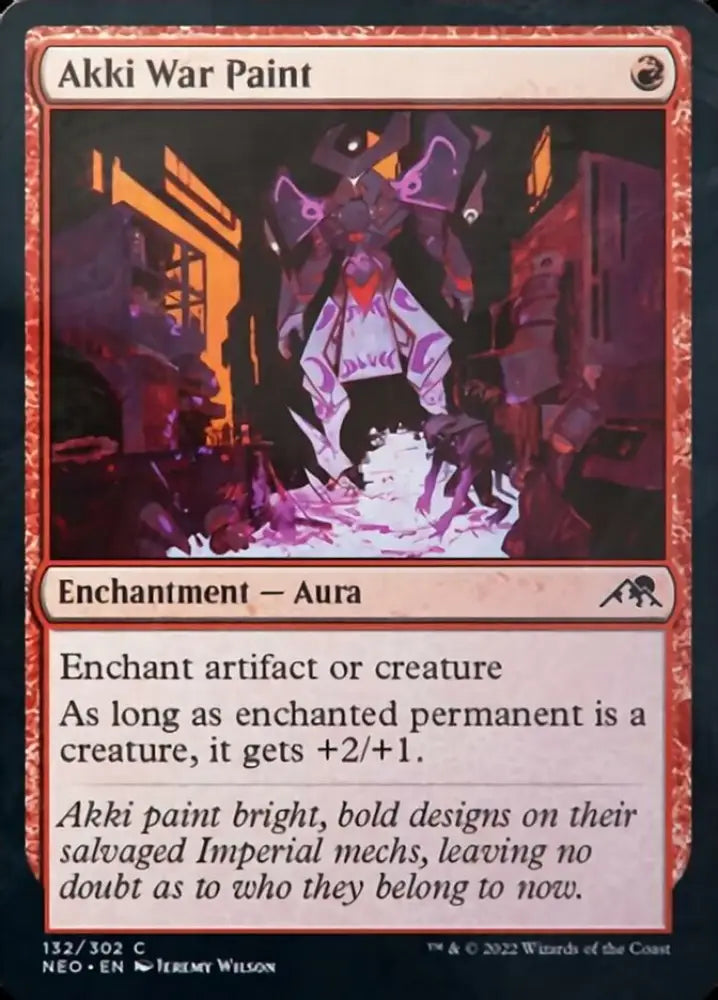 Akki War Paint [Kamigawa: Neon Dynasty] - MTG Single