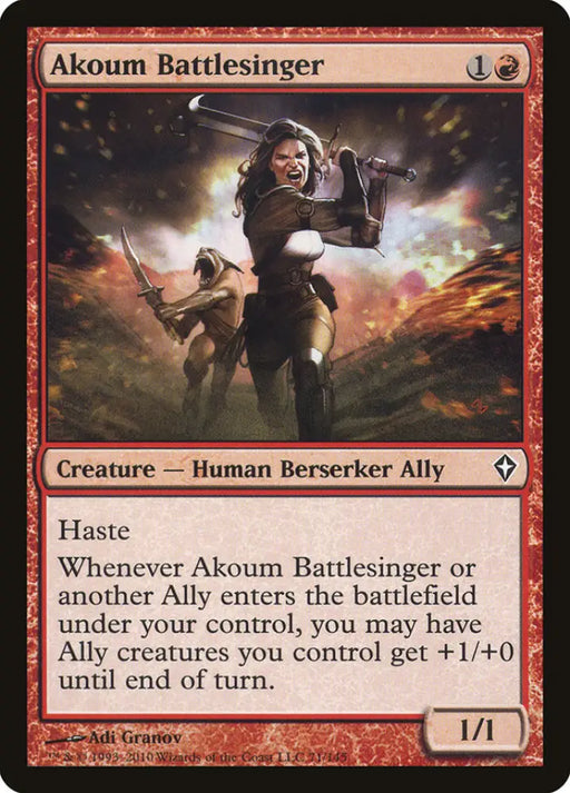Akoum Battlesinger [Worldwake] - MTG Single