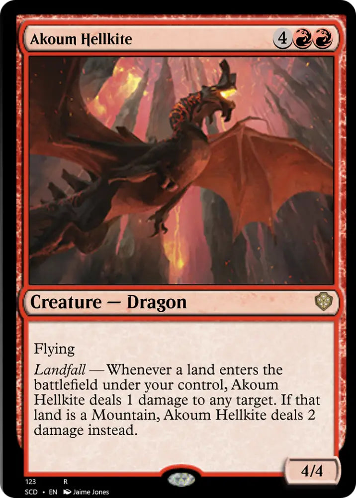 Akoum Hellkite [Starter Commander Decks] - MTG Single