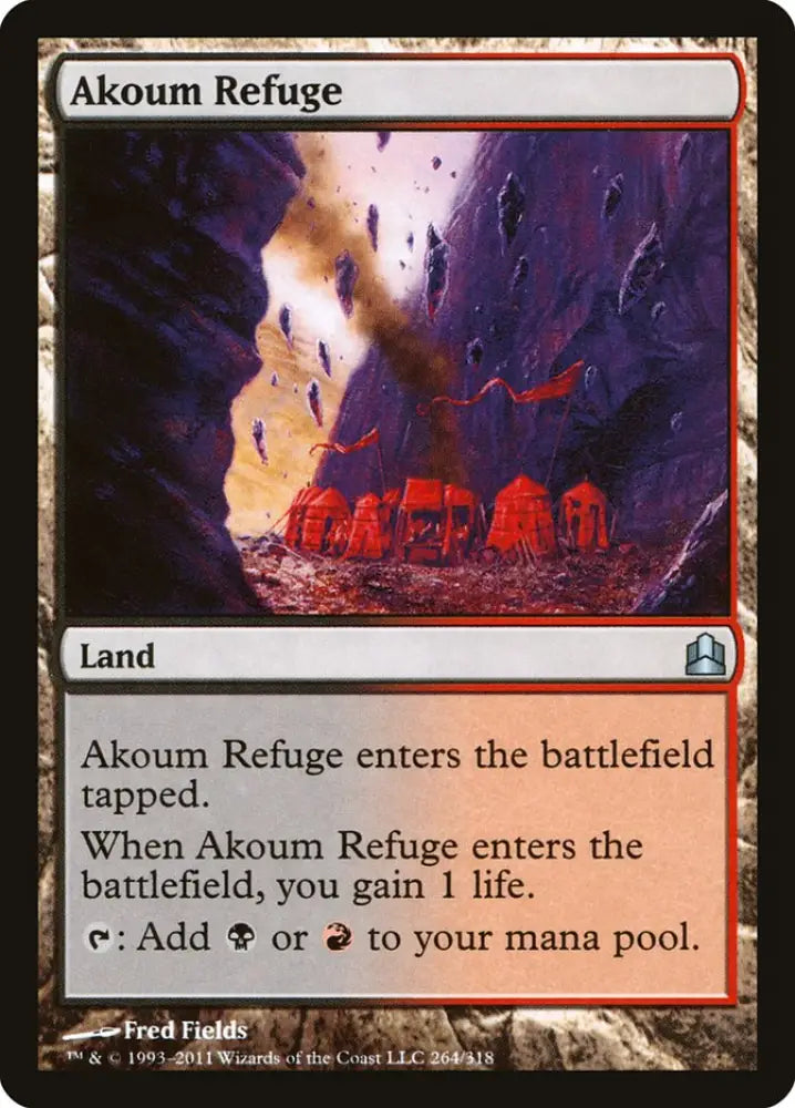 Akoum Refuge [Commander 2011] - MTG Single