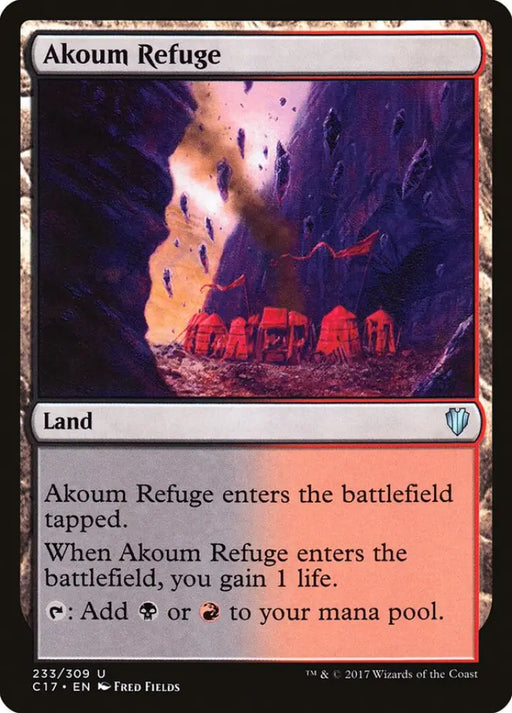 Akoum Refuge [Commander 2017] - MTG Single