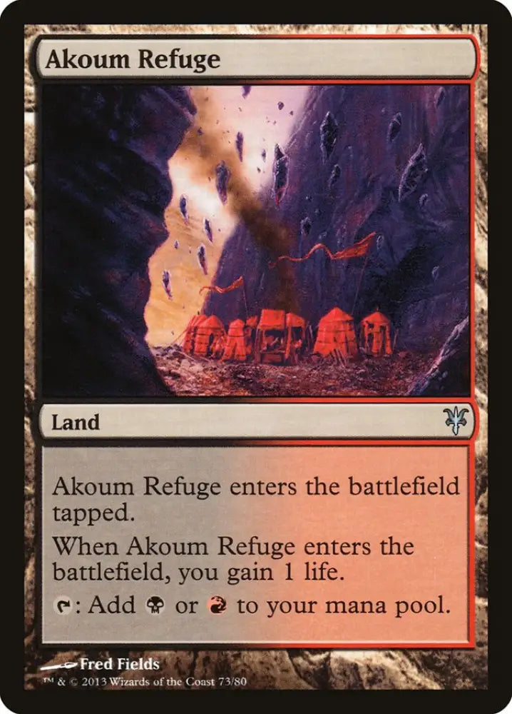 Akoum Refuge [Duel Decks: Sorin vs. Tibalt] - MTG Single