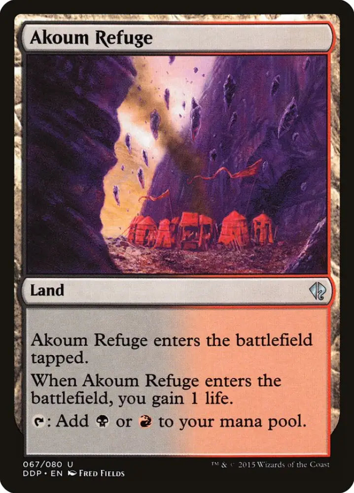 Akoum Refuge [Duel Decks: Zendikar vs. Eldrazi] - MTG Single